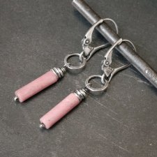 Kolczyki z rodonitem