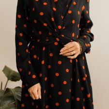 sukienka w kropki Ganni M