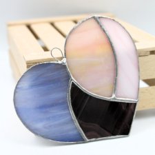 Serce Obecność – zawieszka witrażowa