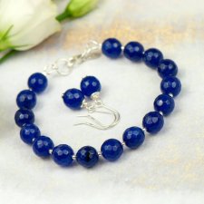 Klasyczny komplet z fasetowanych agatów a1000-6