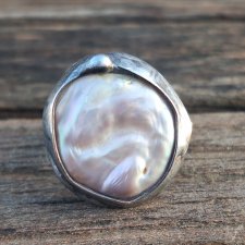 Perła - pierścionek regulowany