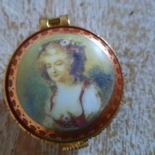 Porcelanowa mini szkatułka vintage