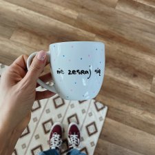 NIE ZESRAJ SIĘ ręcznie malowany kubek 350ML