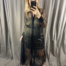 zara transparentna w grochy