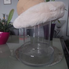 czapka ze sztucznum futerkiem