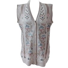 Rarytas vintage kamizelka sweterkowa we w zory