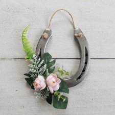 Unikalna dekoracja handmade – podkowa z kwiatami