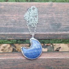 Lapisowy księżyc - wisiorek