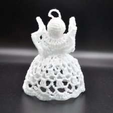 Cudna ozdoba aniołek z szydełka szydełkowy