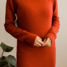 Dzianinowa sukienka z wełną S