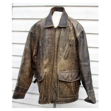 MĘSKA KURTKA SKÓRZANA LEKKO OCIEPLANA