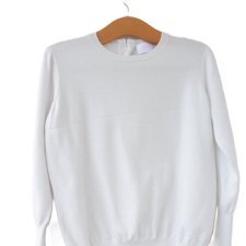 perły z tyłu Zaskakujący sweterek vintage Savida