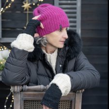 Czapka z alpaki i merynosa