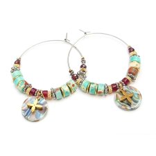 Alloys Collection Wianki /jaspis impresja/ - kolczyki