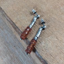 Kolczyki - surowy hessonit