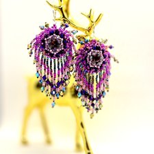 Kolczyki Fioletowy Blask