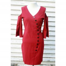 SUKIENKA CZERWONA EMAMODA