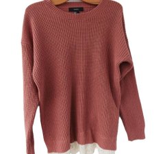 Sweter vintage z koronką na dole Forever21