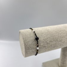 Bransoletka z czarnego turmalinu