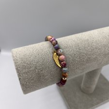 Jaspis cesarski z zawieszką skrzydła