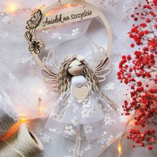 Aniołek na szczęście - idealny prezent | Anioł na obręczy