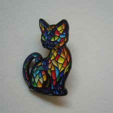 PIN PRZYPINKA BROSZKA KOTEK