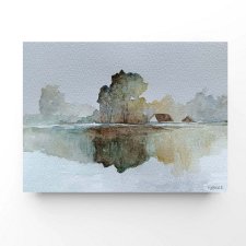 Pejzaż - akwarela