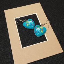 Ręcznie haftowane kolczyki  ALICJA