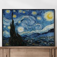 Plakat Vincent van Gogh Gwieździsta noc w poziomie - format 50x70 cm