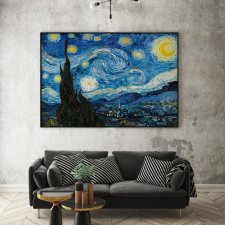 Plakat Vincent van Gogh Gwieździsta noc w poziomie - format 61x91 cm