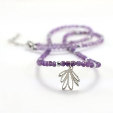 Naszyjnik z ametystu Flora