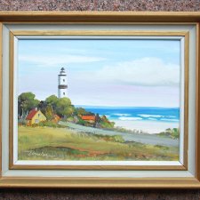 Pejzaż nadmorski olejny