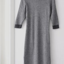 Solar sukienka sweterkowa długi swetr szaro-biała rozmiar 38 M