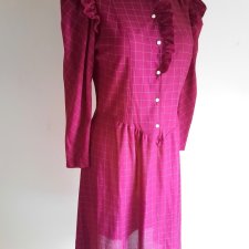 Sukienka vintage lata 80-te