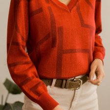 błyszczący sweter S