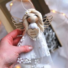 Makramowy Anioł Stróż na prezent | Pakowanie gratis!