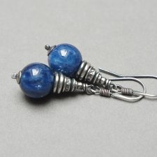 Kyanitowe kuleczki vol. 5 - kolczyki