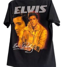 Vintage Elvis Presley T-shirt piękna koszulka Duży nadruk obustronny