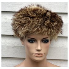 CZAPKA VINTAGE FUTRO NATURALNE