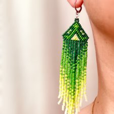 Kolczyki Geometryczne Frędzle