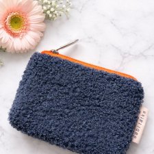 Mały portfelik card holder z baranka