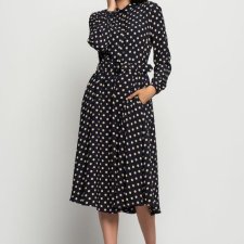 Bialcon sukienka w grochy