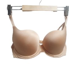 Biustonosz Gossard push up z fiszbinami nude 70 C usztywniany powiększający biust