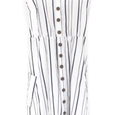 LETNIA retro  sukienka vintage paski guziki M 38