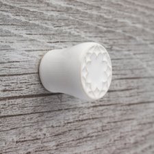 Ceramiczna gałka do mebli biała, wz.14