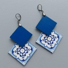 Duże geometryczne kolczyki