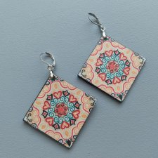 Kolczyki kafelki Maroko