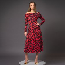 Sukienka z odsłoniętymi ramionami - Sandra Solar Tropic