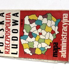 PRL mapa administracyjna 1975