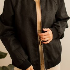 błyszcząca bomberka L/XL